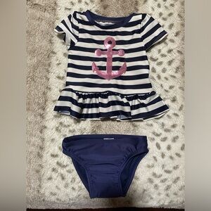 NWOT CAT & JACK two piece bathing suit